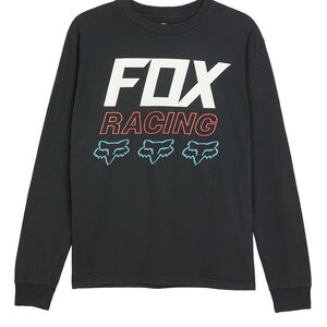 Y2K Fox Racing Black Long Sleeve Tee Men’s Large Moto Cross Logo Graphic VTG